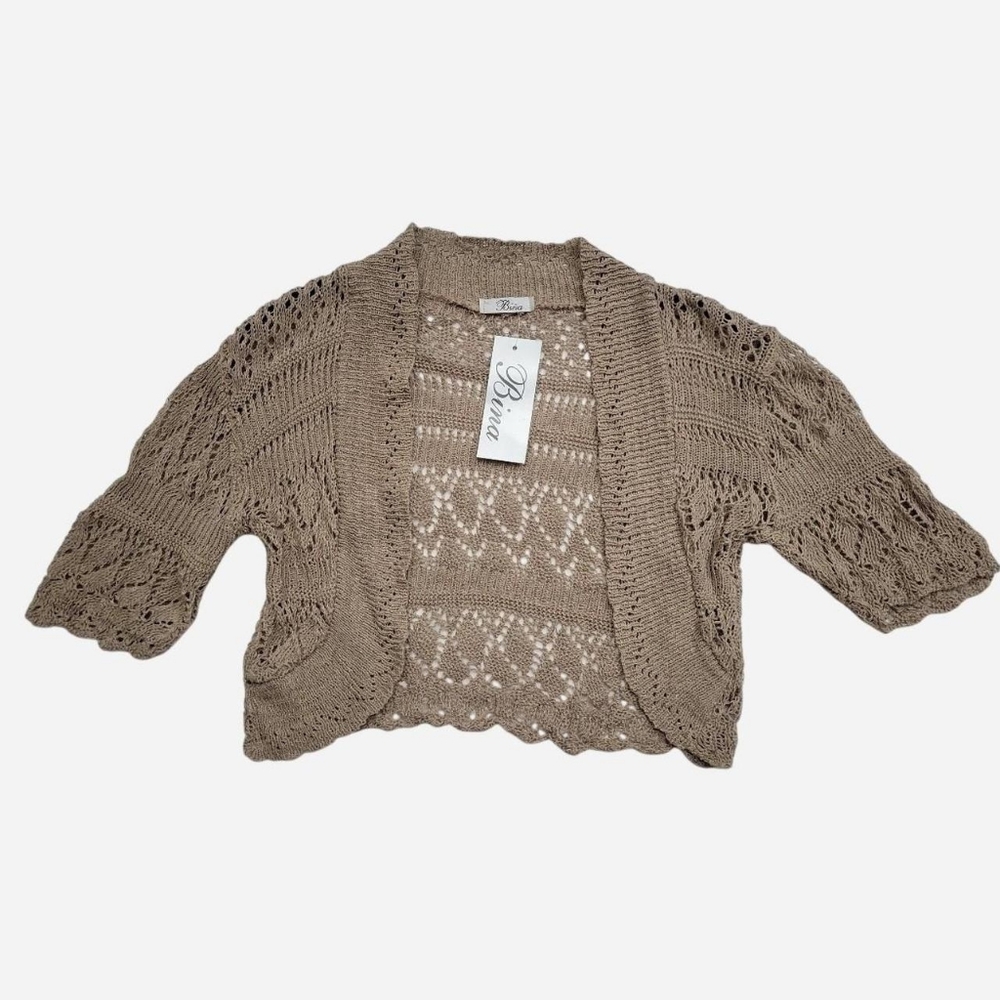 Y2K Crochet Bina Shrug Cardigan - NWT